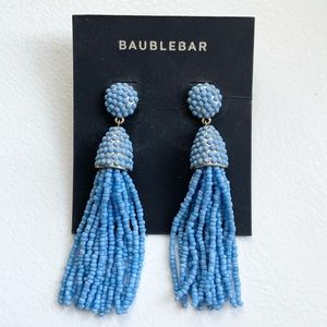Baublebar Light Blue Tassel Earrings